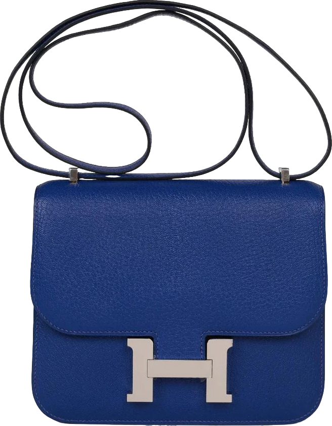 Hermes Constance 18 Bleu Electric Chevre Palladium Hardware Hermes Constance 18 Bleu Electric Chevre Palladium Hardware