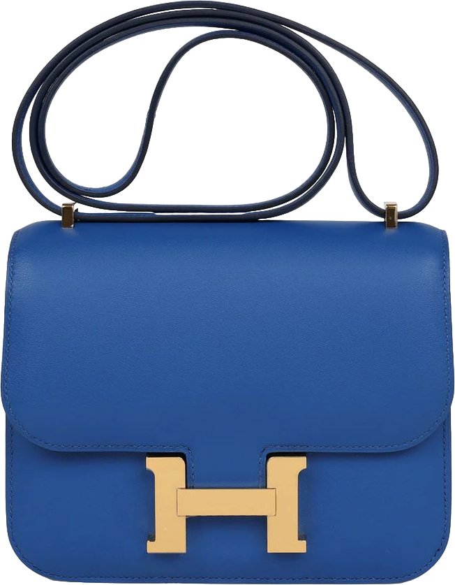 Hermes Constance 18 Bleu France Swift Gold Hardware