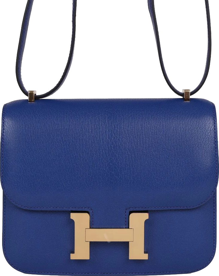 Hermes Constance 18 Bleu Royal Chevre Gold Hardware Hermes Constance 18 Bleu Royal Chevre Gold Hardware