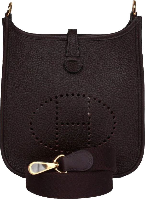 Hermes Evelyne TPM Rouge Sellier Clemence Gold Hardware