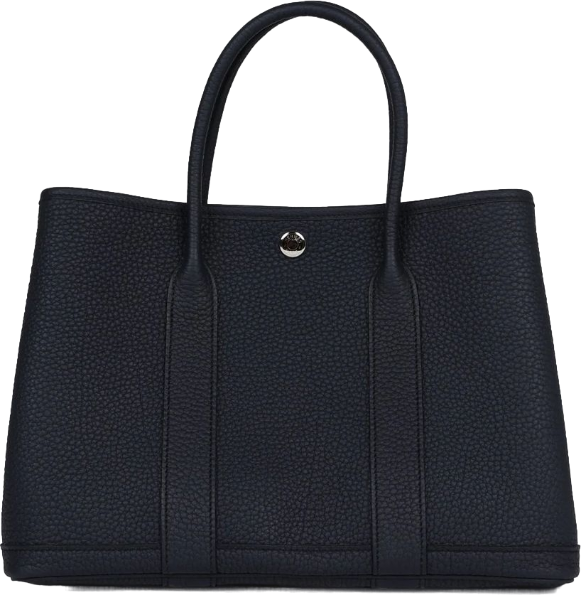 Hermes Garden Party 30 Bleu Nuit Negonda Palladium Hardware