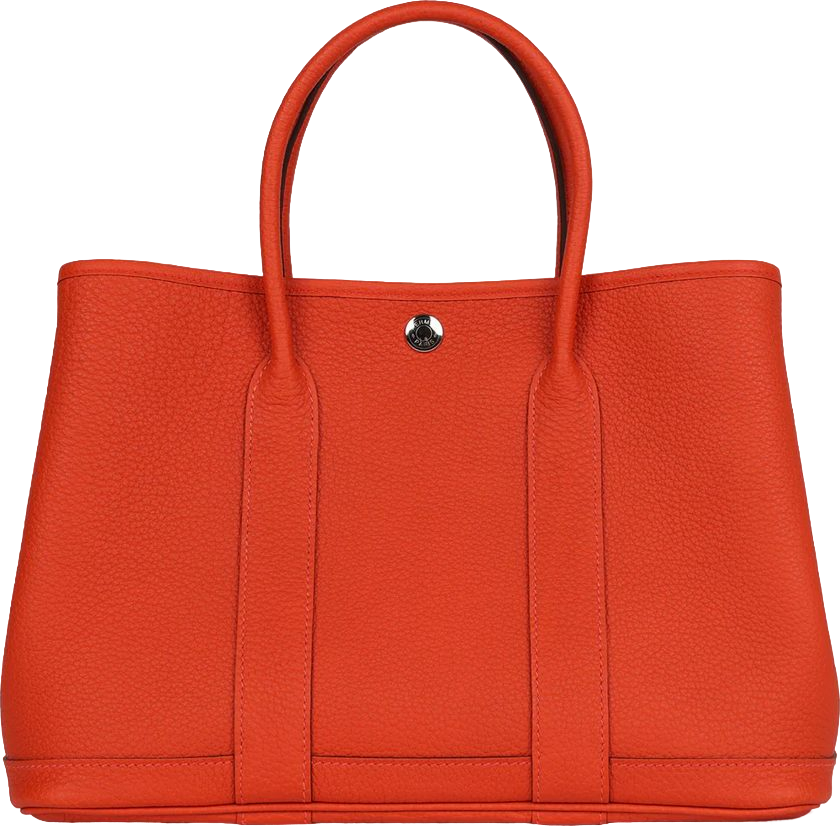 Hermes Garden Party 30 Capucine Negonda Palladium Hardware