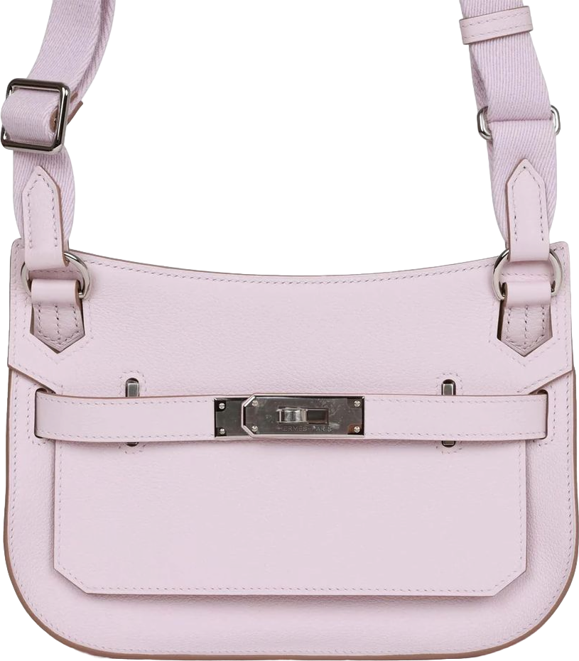 Hermes Jypsiere Mini Mauve Pale Verso Evercolor Palladium Hardware