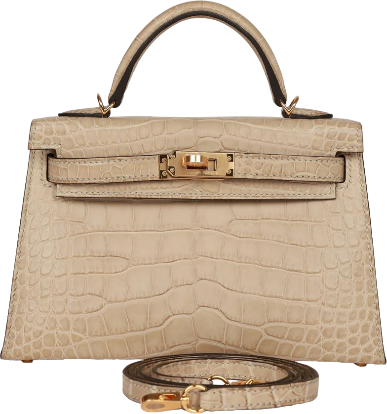 Hermes Kelly 20 Trench Matte Alligator Mississippiensis Gold Hardware Hermes Kelly 20 Trench Matte Alligator Mississippiensis Gold Hardware