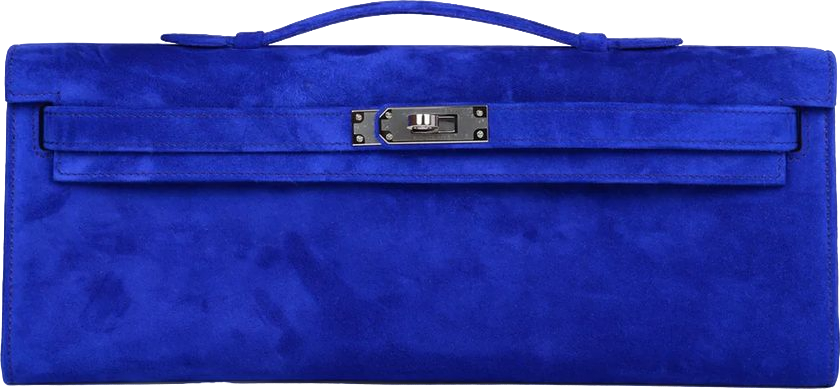 Hermes Kelly Cut Bleu Electric Doblis Palladium Hardware
