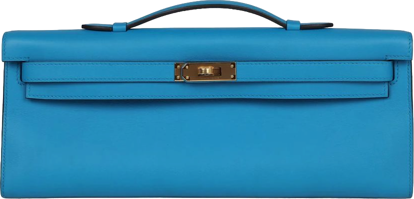 Hermes Kelly Cut Bleu Zanzibar Swift Gold Hardware Hermes Kelly Cut Bleu Zanzibar Swift Gold Hardware