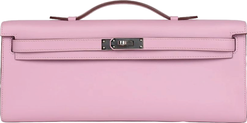 Hermes Kelly Cut Mauve Sylvestre Swift Palladium Hardware Hermes Kelly Cut Mauve Sylvestre Swift Palladium Hardware