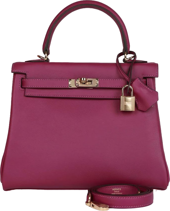 Hermes Kelly Retourne 25 Anemone Swift Permabrass Hardware