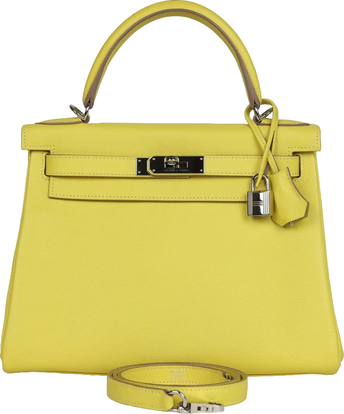 Hermes Kelly Retourne 28 Lime Evercolor Palladium Hardware Hermes Kelly Retourne 28 Lime Evercolor Palladium Hardware