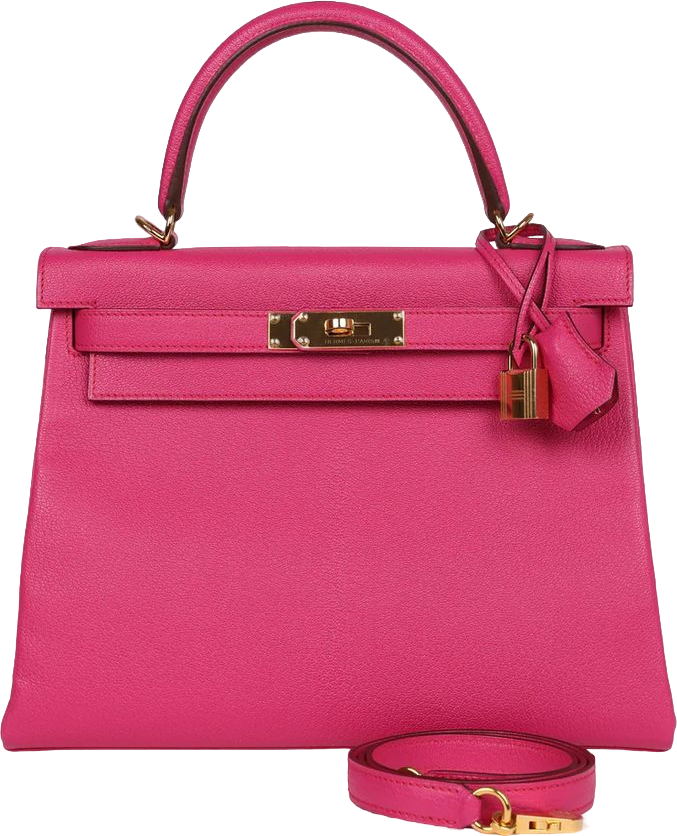 Hermes Kelly Retourne 28 Rose Shocking Chevre Gold Hardware Hermes Kelly Retourne 28 Rose Shocking Chevre Gold Hardware