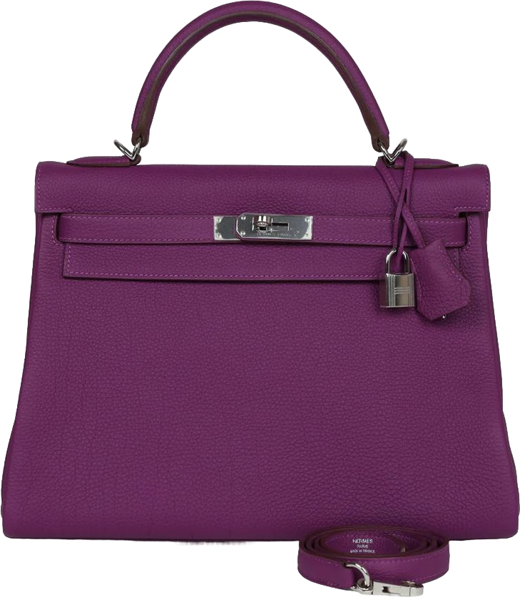 Hermes Kelly Retourne 32 Anemone Togo Palladium Hardware Hermes Kelly Retourne 32 Anemone Togo Palladium Hardware