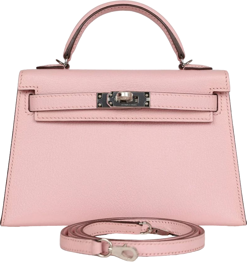 Hermes Kelly Sellier 20 Rose Sakura Chevre Palladium Hardware Hermes Kelly Sellier 20 Rose Sakura Chevre Palladium Hardware