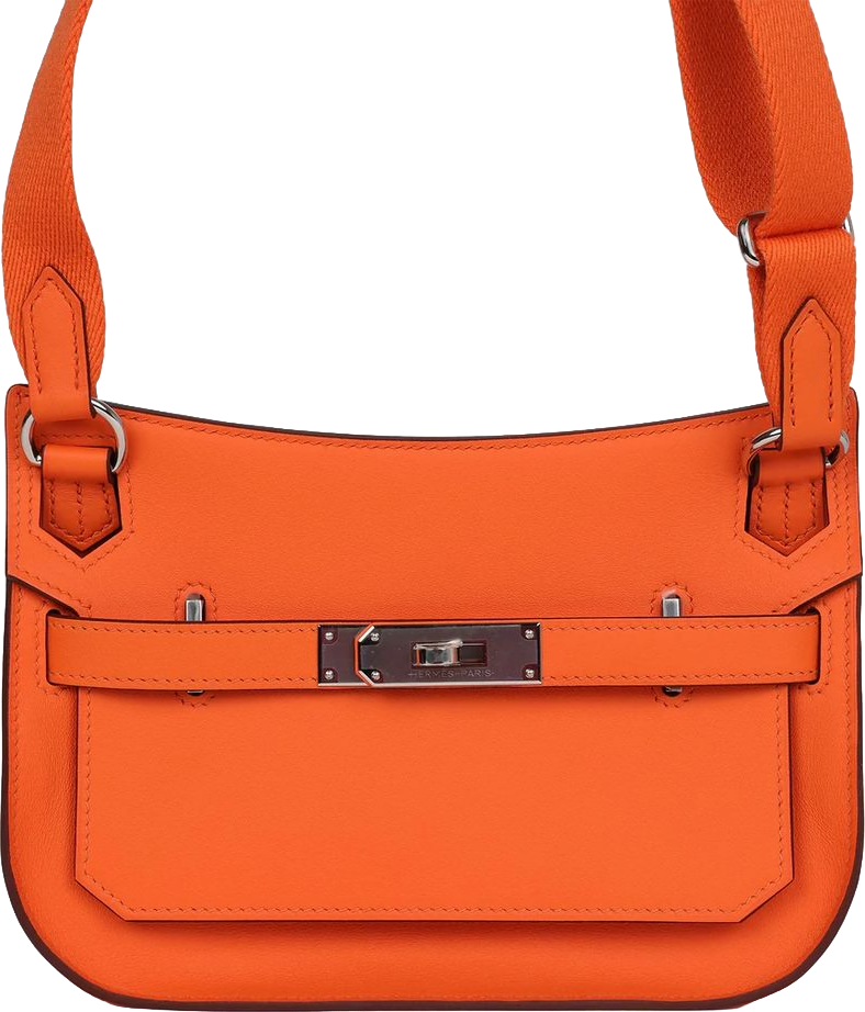 Hermes Mini Jypsiere Orange Minium Swift Palladium Hardware Hermes Mini Jypsiere Orange Minium Swift Palladium Hardware