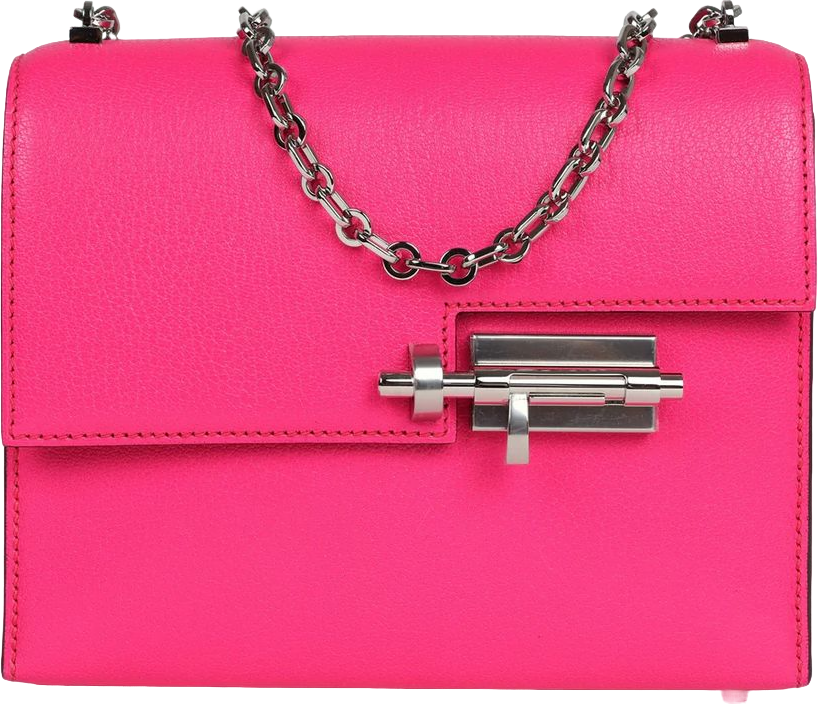 Hermes Mini Verrou Chaine Bag Rose Pop Chevre Chamkila Palladium Hardware