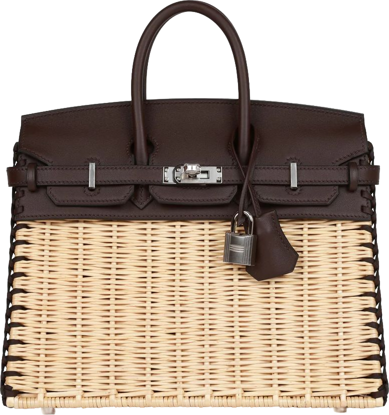 Hermes Picnic Birkin 25 Rouge Sellier Swift Palladium Hardware Hermes Picnic Birkin 25 Rouge Sellier Swift Palladium Hardware