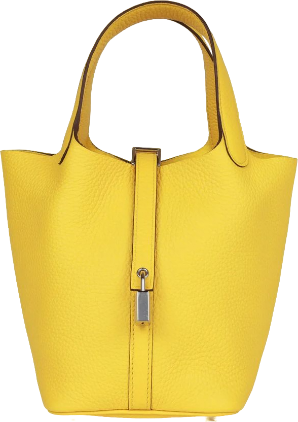 Hermes Picotin Lock 18 Jaune de Naples Clemence Palladium Hardware