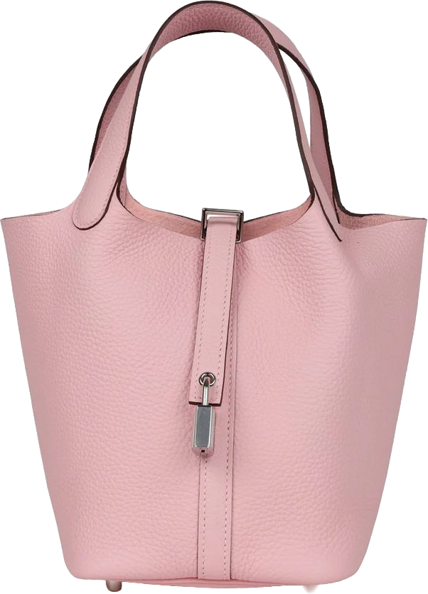 Hermes Picotin Lock 18 Rose Sakura Clemence Palladium Hardware