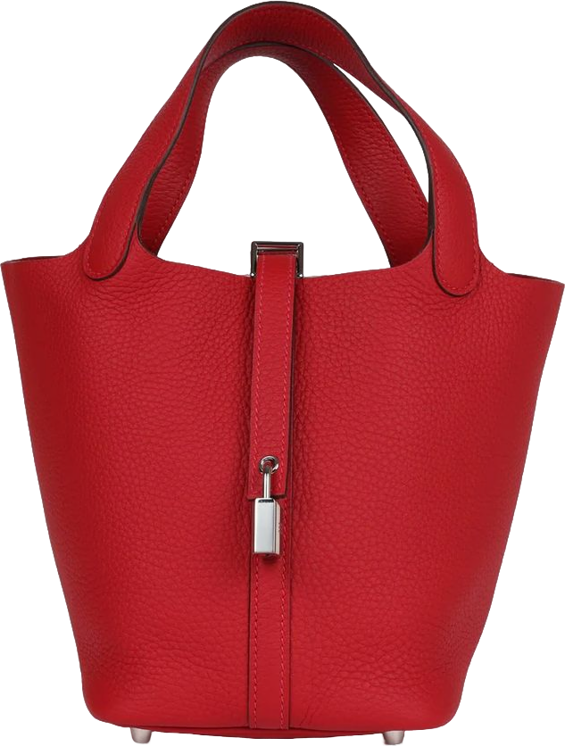 Hermes Picotin Lock 18 Vermillion Clemence Palladium Hardware Hermes Picotin Lock 18 Vermillion Clemence Palladium Hardware