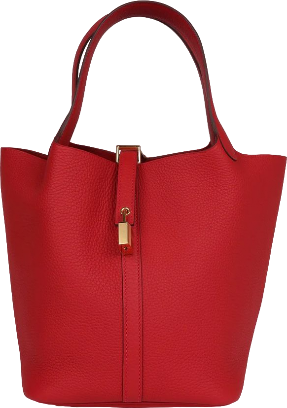Hermes Picotin Lock 22 Vermillion Clemence Gold Hardware Hermes Picotin Lock 22 Vermillion Clemence Gold Hardware