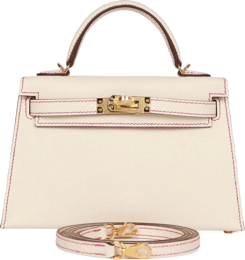 Hermes Special Order (HSS) Kelly Sellier 20 Nata Verso Epsom Gold Hardware