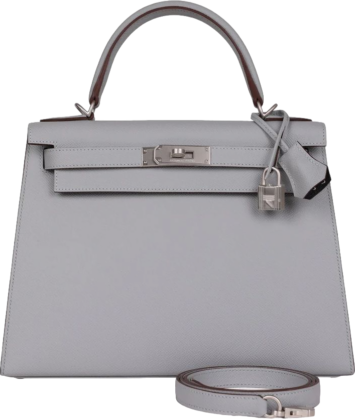 Hermes Special Order (HSS) Kelly Sellier 28 Bleu Glacier Verso Epsom Brushed Palladium Hardware Hermes Special Order (HSS) Kelly Sellier 28 Bleu Glacier Verso Epsom Brushed Palladium Hardware