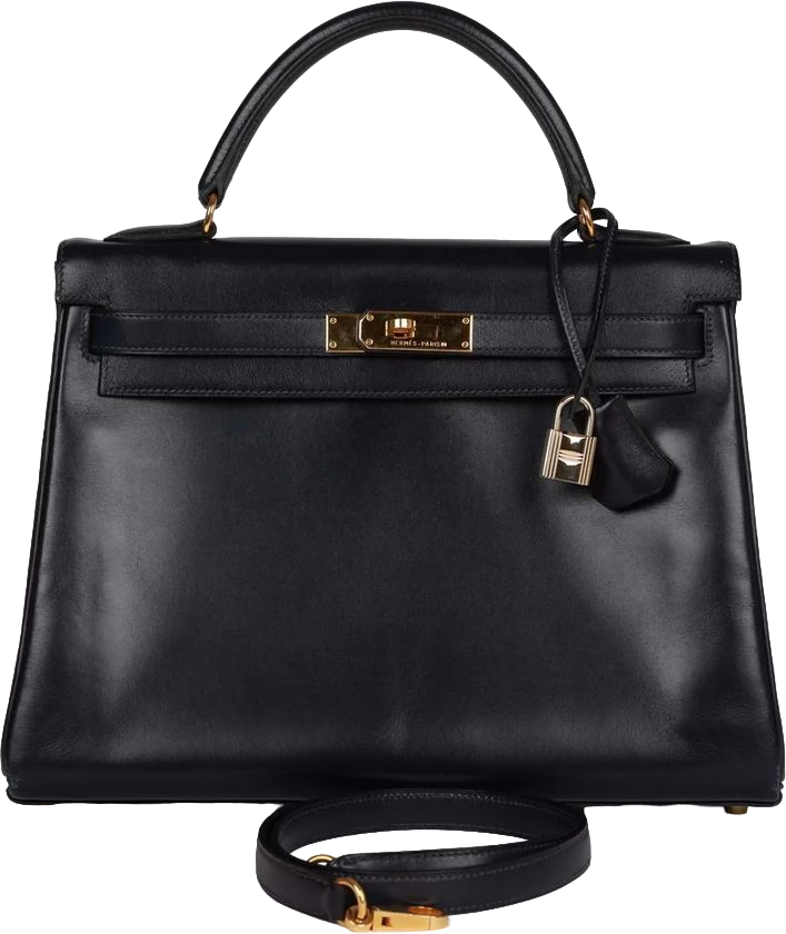 Vintage Hermes Kelly Retourne 32 Navy Box Gold Hardware Vintage Hermes Kelly Retourne 32 Navy Box Gold Hardware