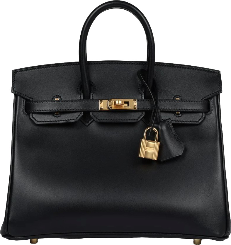 Hermes Birkin 25 Black Box Gold Hardware Hermes Birkin 25 Black Box Gold Hardware