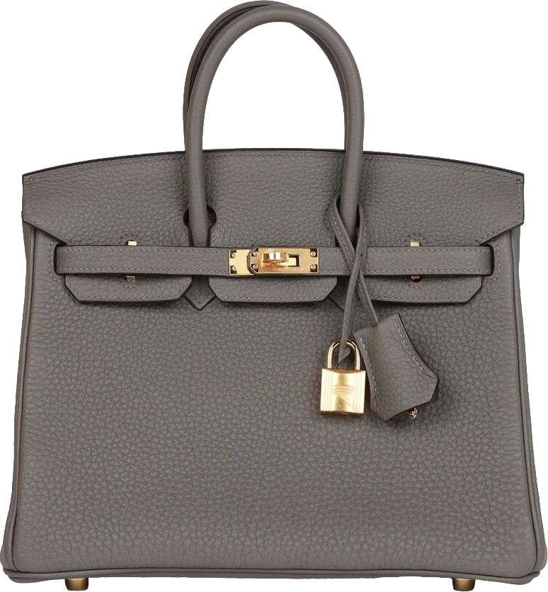 Hermes Birkin 25 Gris Meyer Togo Gold Hardware