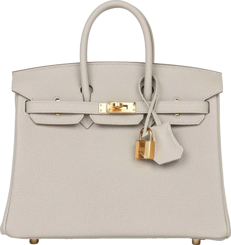 Hermes Birkin 25 Gris Perle Togo Gold Hardware Hermes Birkin 25 Gris Perle Togo Gold Hardware