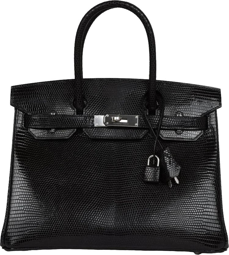 Hermes Birkin 30 Black Niloticus Lizard Palladium Hardware Hermes Birkin 30 Black Niloticus Lizard Palladium Hardware