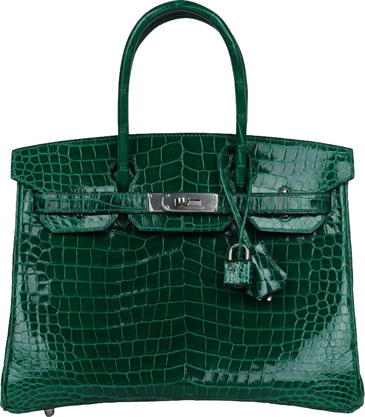 Hermes Birkin 30 Emerald Shiny Niloticus Crocodile Palladium Hardware Hermes Birkin 30 Emerald Shiny Niloticus Crocodile Palladium Hardware