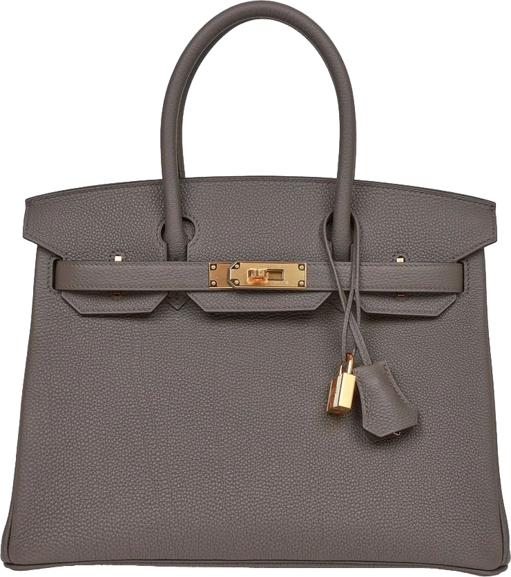 Hermes Birkin 30 Etain Togo Gold Hardware