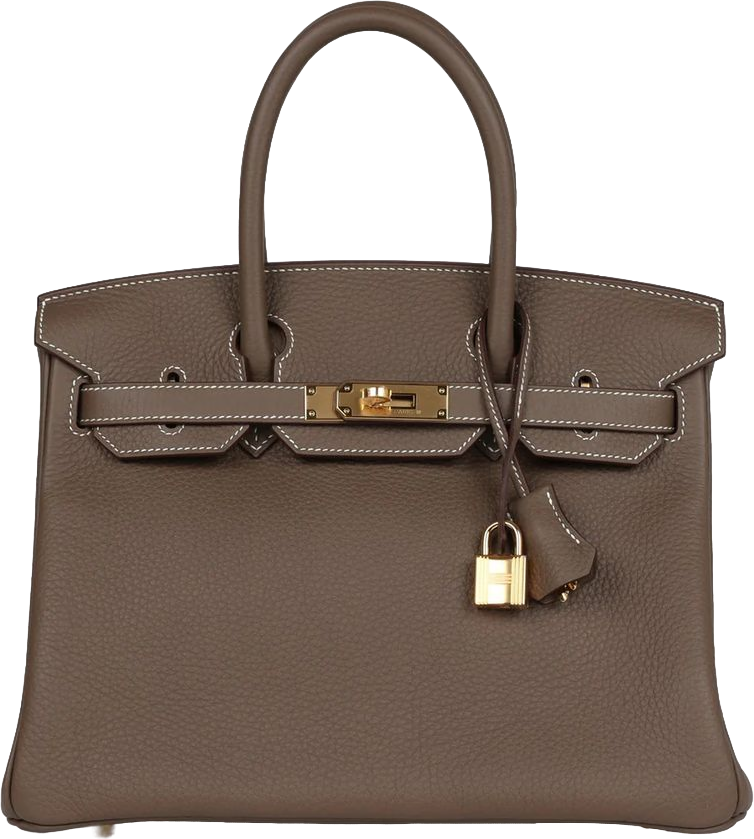 Hermes Birkin 30 Etoupe Clemence Gold Hardware Hermes Birkin 30 Etoupe Clemence Gold Hardware