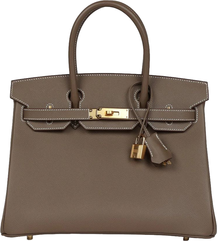 Hermes Birkin 30 Etoupe Epsom Gold Hardware Hermes Birkin 30 Etoupe Epsom Gold Hardware