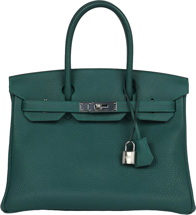 Hermes Birkin 30 Malachite Togo Palladium Hardware