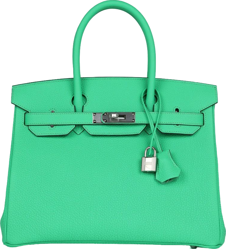 Hermes Birkin 30 Vert Comics Togo Palladium Hardware Hermes Birkin 30 Vert Comics Togo Palladium Hardware