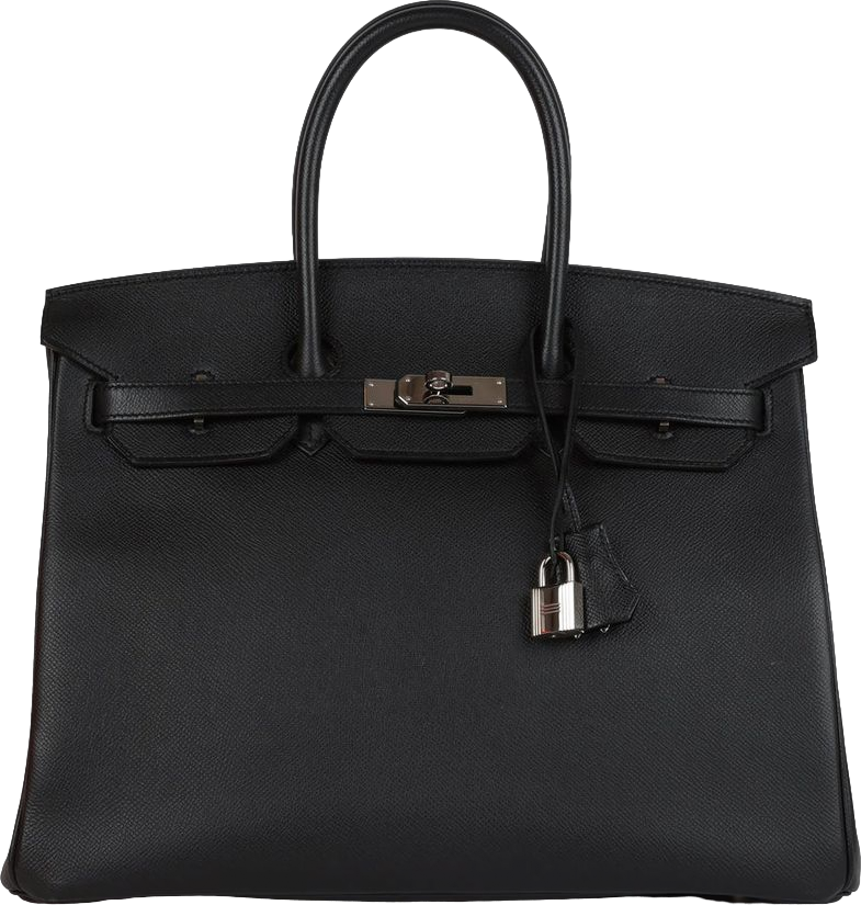 Hermes Birkin 35 Black Epsom Palladium Hardware Hermes Birkin 35 Black Epsom Palladium Hardware