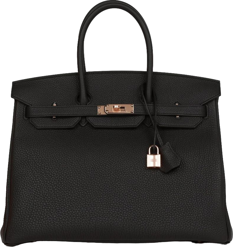 Hermes Birkin 35 Black Togo Rose Gold Hardware Hermes Birkin 35 Black Togo Rose Gold Hardware
