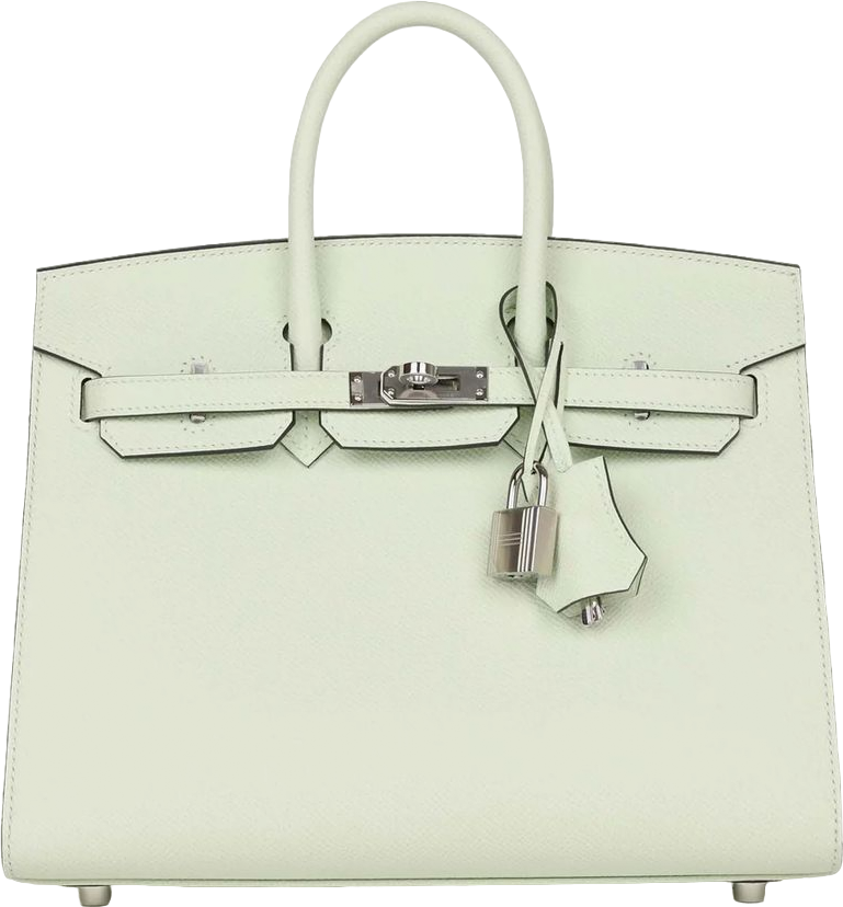 Hermes Birkin Sellier 25 Vert Fizz Epsom Palladium Hardware Hermes Birkin Sellier 25 Vert Fizz Epsom Palladium Hardware