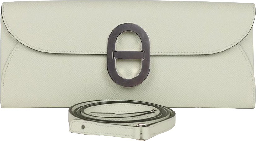 Hermes Chaine d'Ancre Wallet to Go Vert Fizz Epsom Palladium Hardware