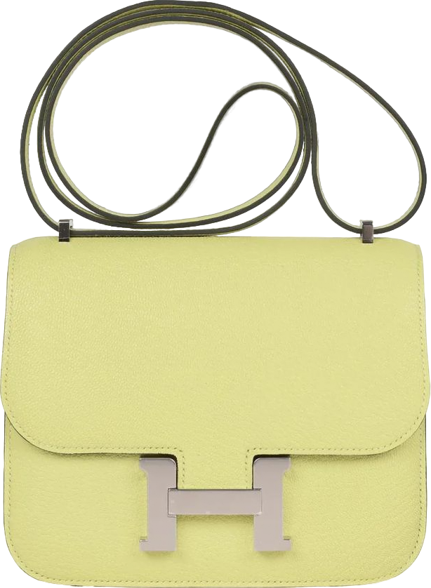 Hermes Constance 18 Jaune Bourgeon Chevre Palladium Hardware