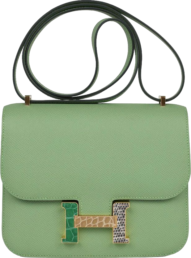 Hermes Constance 18 Vert Criquet Epsom Marquette Hardware