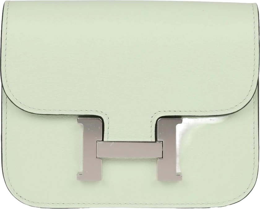 Hermes Constance Slim Wallet Vert Fizz Evercolor Palladium Hardware Hermes Constance Slim Wallet Vert Fizz Evercolor Palladium Hardware