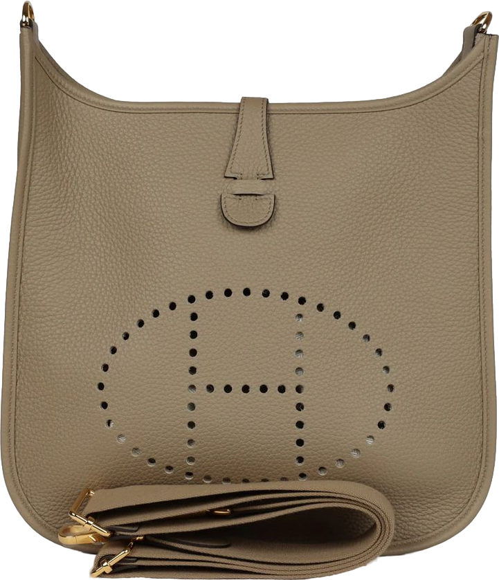 Hermes Evelyne III PM Beige Marfa Clemence Gold Hardware Hermes Evelyne III PM Beige Marfa Clemence Gold Hardware