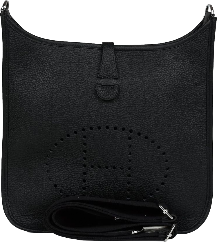 Hermes Evelyne III PM Black Clemence Palladium Hardware Hermes Evelyne III PM Black Clemence Palladium Hardware