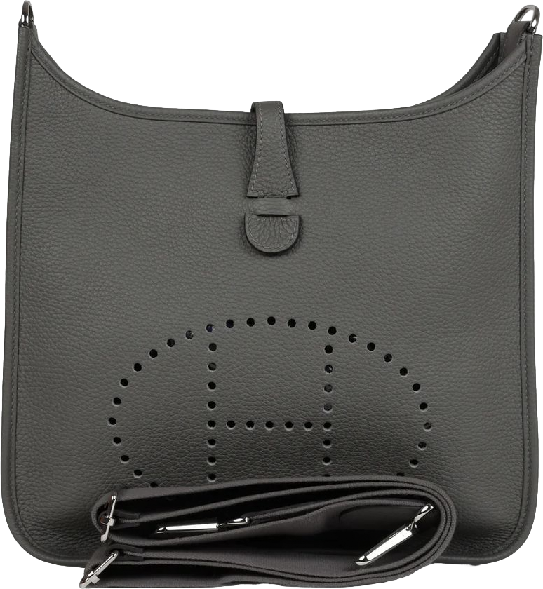 Hermes Evelyne III PM Gris Meyer Clemence Palladium Hardware Hermes Evelyne III PM Gris Meyer Clemence Palladium Hardware