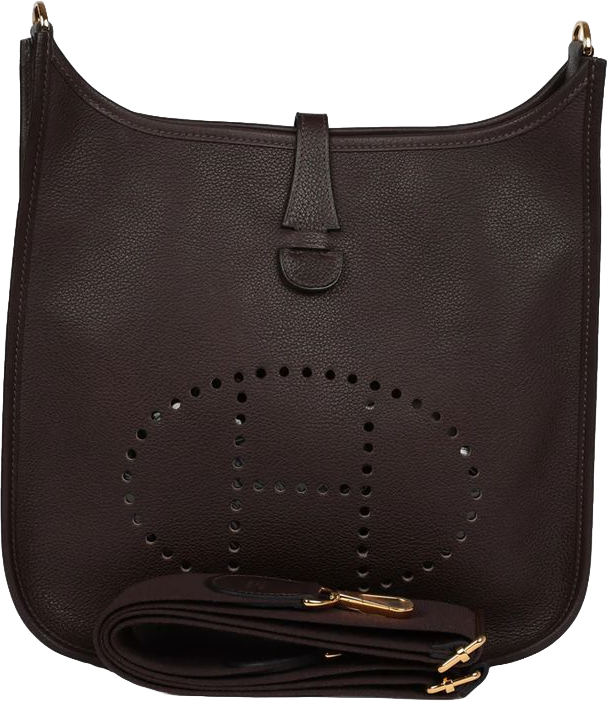 Hermes Evelyne PM Ebene Barenia Faubourg Gold Hardware