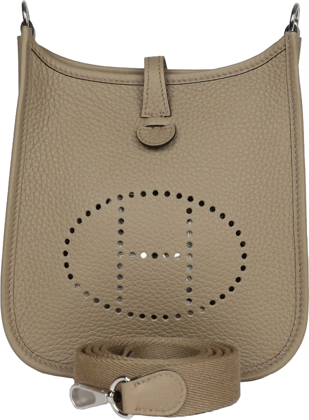 Hermes Evelyne TPM Beige Marfa Clemence Palladium Hardware Hermes Evelyne TPM Beige Marfa Clemence Palladium Hardware