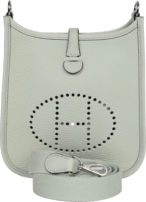 Hermes Evelyne TPM Gris Neve Clemence Palladium Hardware