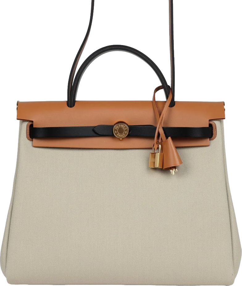 Hermes Herbag Zip 31 PM Ebene/Black/Naturel Sable Hunter & Beton Toile Militaire Gold Hardware Hermes Herbag Zip 31 PM Ebene/Black/Naturel Sable Hunter & Beton Toile Militaire Gold Hardware